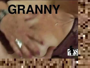 Nasty granny loves blowing dick