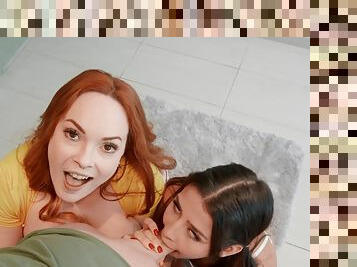 Kylie Rocket shared boyfriend’s cock with sexy redhead MILF