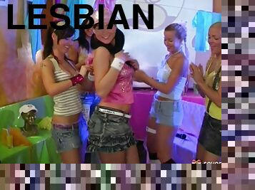 Lesbian babes know to make a party really naughty and fun