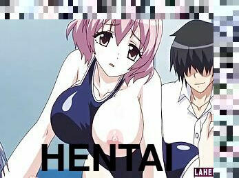 Two hentai girls in swimsuits