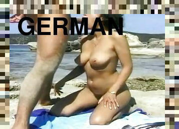 doggy, dilettant, anal-sex, beule-schuss, erotisch-mutti, schwer, deutsch, strand