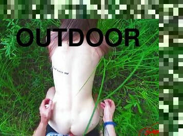 FUCKED BEAUTY IN THE ASS IN THE CITY PARK - MULTI CUM -SOboyandSOgirl