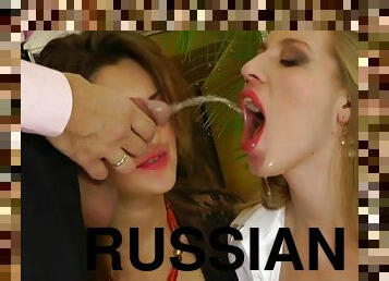 Fetish video with Irina Bruni and Nika Star having anal sex