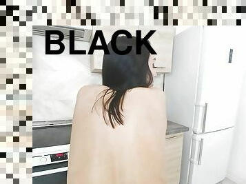 Brunette Melissa Creative sucks and fucks a black cock while moanin in VR.