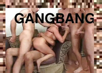 Tory Lane in a wild gangbang with DP