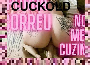 Me comeu de 4 e gozou na minha bunda // senti a porra escorrendo no meu cuzinho