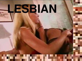 Lesbian fun with a light spanking