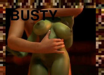 duże-cycki, pieprzenie, hentai, 3d, cycate