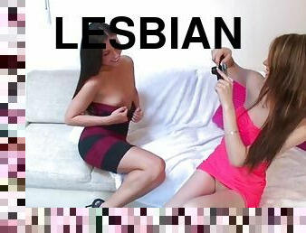 Timea and iwia in lesbian session