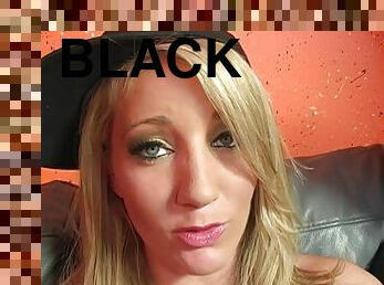 Barb Cummings is a slutty blonde fucked by two nasty black lovers