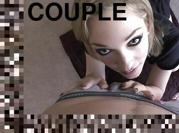 Lily Labeau is excited about sucking on a large love tool