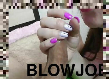 I give my friend a blowjob