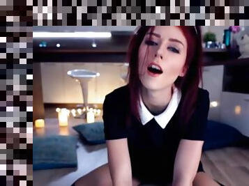 Redhead Teen masturbating on live cam