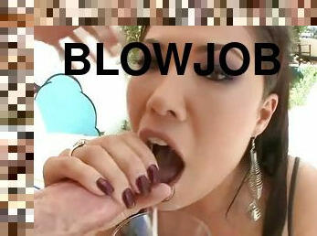 She gives a sloppy wet blowjob 2