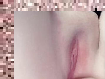 Little pink creamy cunt fucked by thick cock