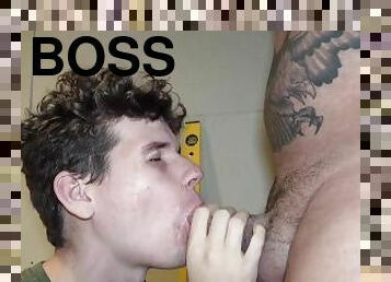 Seriously CUTE CURLY-TOPPED BOY apprentice FUCKED RAW By English builder Bloke boss