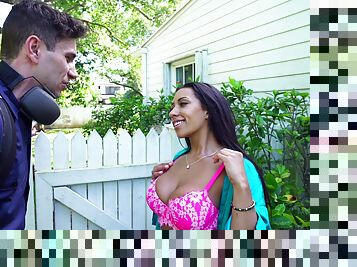 Bubble butt neighbor Priya Price gets her pussy fucked by a stud