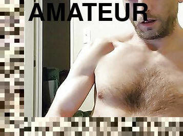 poilue, masturbation, maigre, amateur, ejaculation-sur-le-corps, énorme-bite, gay, secousses, ejaculation, webcam