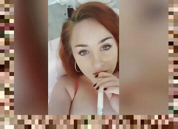 Amateur redhead just took a masturbation selfie
