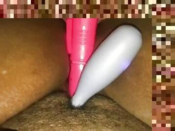 orgasme, chatte-pussy, amateur, ébène, jouet, belle-femme-ronde, ejaculation, horny, solo