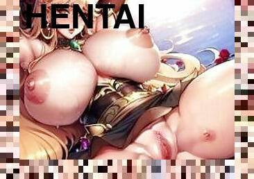 AI 10 Hentai Cartoon Anime Big tits warrior princess