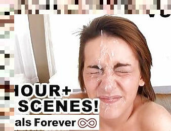 Facials Forever Compilation XX Facials from Top Web Models Over 1 Hour - Volume 13