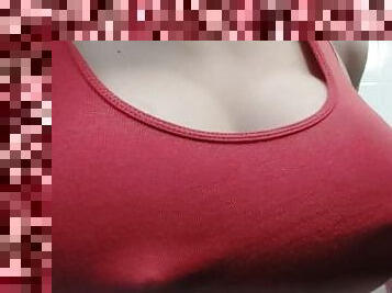 Expanding breastplate in red shirt 3