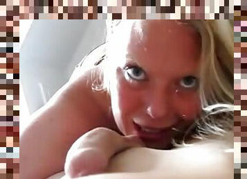 Danish former escort girl Katja give great blowjob