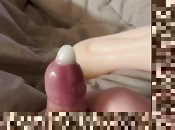 Small Cock Condom Cumshot