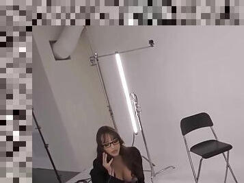 Sexy assistant becomes ar porn model