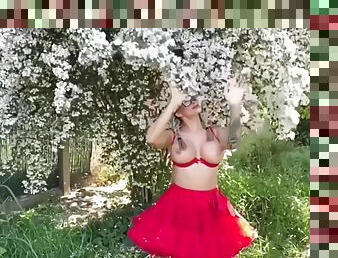 Michaela Isizzu - Luxury Big Tits ! Peeing In Nature! Amateur Sexy Girl !
