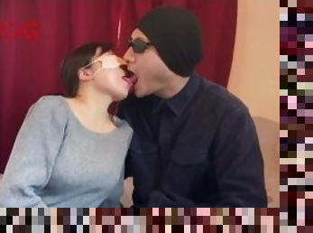 I got a Japanese girlfriend, so I kissed her!