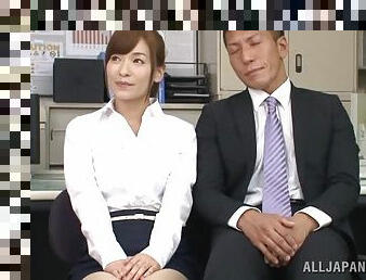 Sexy Japanese Girl Fucked By Two Office Guys