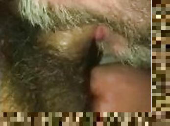 Tasty, uncut, perfect veiny latin cock for daddy bear real cum swallow
