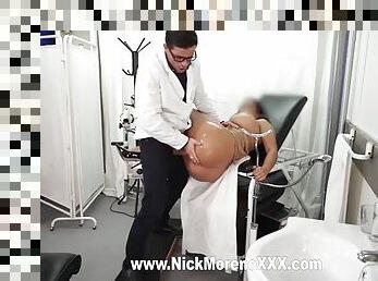 This gynecologist takes great advantage of his patient, who is a hot milf who is very