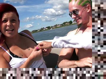 Naughty Kendra White and other chicks get fucked on the boat