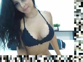 Hot Latina Girlfriend Teasing on live cam