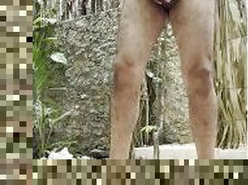 Taking my clothes off, Naked Me in the Jungle, Outdoors masturbation Part 1 hot latino boy