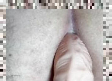 Boy fucking his 10inch dildo gaping his tight ass