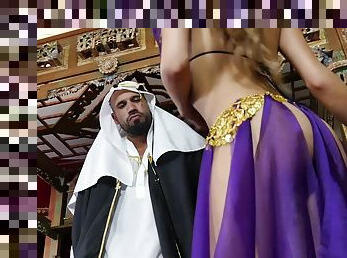 Nothing makes this Arabian princess happier than riding a dick