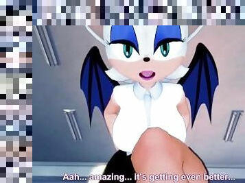 Rouge the Bat Sonic Feet Hentai POV