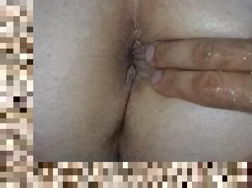 Part 3. Fat granny anal fingered and played.