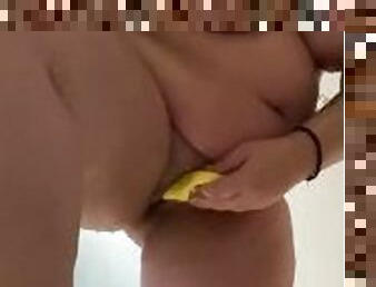 Milf getting off in the shower