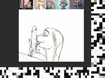Draw Furry Banny lick dick