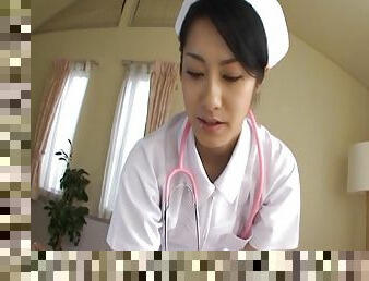 azjatyckie, pielęgniarka, robienie-loda, hardcore, japońskie, para, pov, napalona, naturalne, uniform