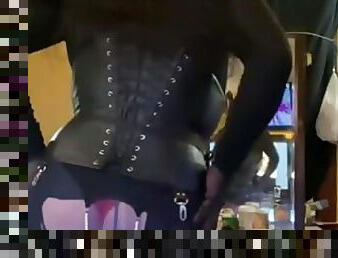 Ass in Sheer Black Silky Bliss 