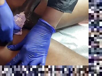 Full male brazilian wax including exposed bottom