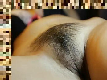 Lewd asian hairy slut heart-stopping sex video