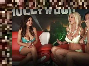 Dylan Ryder and Puma Swede join a brunette for a lesbian game