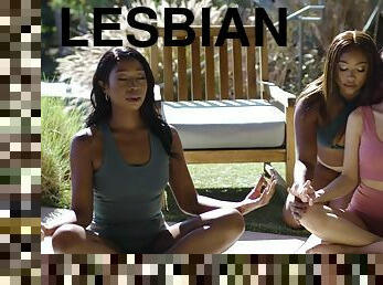 Mediataion leats to lesbian pussy licking - Chanell Heart and Sabina